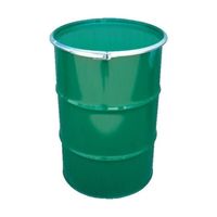 JFEコンテイナー 鋼製ドラム缶 オープンタイプ 外レバー式 100L KD100LSTS 1セット 61-3218-52（直送品）