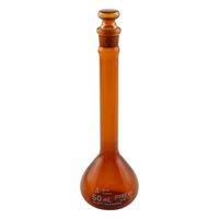 コーニングインターナショナル メスフラスコ(JIS規格) 50mL 55640JIS-50 1個 3-496-05（直送品）