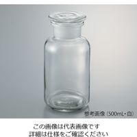 アズワン 広口試薬瓶 白 500mL 1個 3-9175-04（直送品）