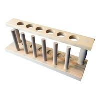 アズワン 木製試験管立て 6本用 3-9422-01 1個（直送品）