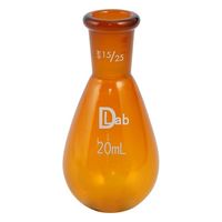 アズワン 共通摺合ナスフラスコ(茶褐色) 20mL 15/25 3-9675-02 1個（直送品）