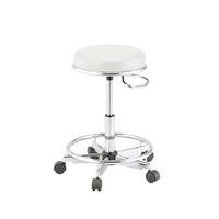 アズワン 研究室用プレミアムチェアー(TAKUMI) ホワイト リング付き TKM-455RW 1個 1-4219-04（直送品）