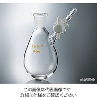 コスモスビード 茄子形シュレンク(Fタイプ・PTFEコック) 摺合15/25 200mL 7013-03-1 1個 3-9408-03（直送品）