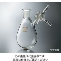 コスモスビード 茄子形シュレンク(Eタイプ・ガラスコック) 摺合15/25 500mL 7010-05-1 1個 3-9595-05（直送品）