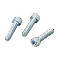 サンコーインダストリー 六角穴付きボルト 鉄(三価ホワイト) 15本入 M350 1袋(15本) 4-301-25（直送品）