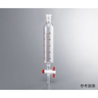 アズワン 円筒分液ロート(PTFEコック・目盛有・下部摺合無) 60mL 4-474-01 1個（直送品）