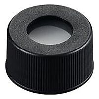 アズワン シリンジバイアル用穴あき黒キャップ(3mmセプタム付) 100個入 SCB223 1袋(100個) 4-617-02（直送品）