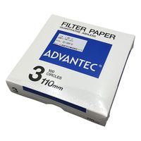 アドバンテック東洋 定量濾紙 No.3 100枚入 01301110 1箱(100枚) 4-897-11（直送品）