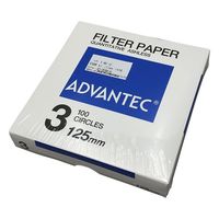 アドバンテック東洋 定量濾紙 No.3 100枚入 01301125 1箱(100枚) 4-897-12（直送品）