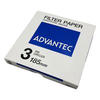 アドバンテック東洋 定量濾紙 No.3 100枚入 01301185 1箱(100枚) 4-897-14（直送品）