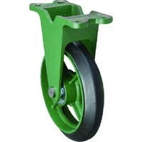 東北車輛製造所 鋳物製キャスター 標準型固定金具付ゴム車輪 75パイ 75KB 1個 115-6407（直送品）