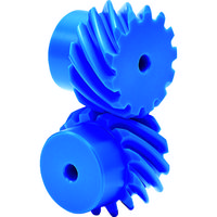 協育歯車工業 KG フードコンタクト 青POM ギヤシリーズ はすば歯車・ねじ歯車 歯数10 H1BP10R-B 1個 115-5404（直送品）