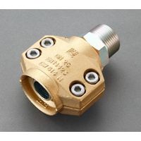 エスコ 50mm用雄ねじ セーフティーホースクランプ(スチーム・温水用) EA141BL-20 1個（直送品）