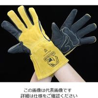 エスコ [L] 溶接用革手袋(耐切創) EA353AT-122 1双（直送品） - アスクル