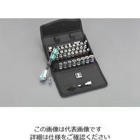 エスコ 1/4”DR/42点 ソケットレンチセット(ホールド機能付) EA617AH-213 1セット（直送品）