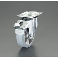 エスコ 160mm キャスター(自在金具・帯電防止/ブレーキ付) EA986HE-23 1個（直送品）