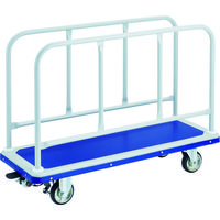 トラスコ中山 TRUSCO プレス製運搬車 台車 ドンキーカート サイドハンドル1190×440 ストッパー付 410NS 1台（直送品）