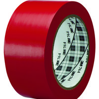 スリーエム ジャパン 3M ラインテープ 764 赤 50.8mm×32.9m RED 50X32 1巻 116-2410（直送品）