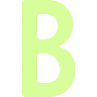 アイマーク IM 中輝度蓄光カッテイング文字 英字 B AILUMI50-B 1枚 102-9996（直送品）