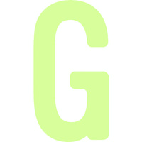 アイマーク IM 中輝度蓄光カッテイング文字 英字 G AILUMI50-G 1枚 103-0002（直送品）