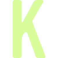 アイマーク IM 中輝度蓄光カッテイング文字 英字 K AILUMI50-K 1枚 103-0006（直送品）