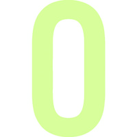 アイマーク IM 中輝度蓄光カッテイング文字 英字 O AILUMI50-O 1枚 103-0010（直送品）