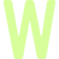 アイマーク IM 中輝度蓄光カッテイング文字 英字 W AILUMI50-W 1枚 103-0018（直送品）