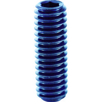 トラスコ中山 TRUSCO 六角穴付止めねじ 平先 黒染め M4×12 80本入 B63-0412 1パック(80本) 116-2553（直送品）