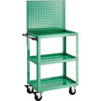 TRUSCO ツールワゴン イーグルワゴン 上部パンチングパネル 600×400×1330 ヤンググリーン EGW-P963-YG 1台（直送品）