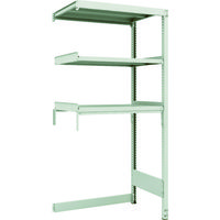 TRUSCO スチールラック M2型軽中量棚 下段開放型 860X600XH1800 3段 連結 M2-SB6363B 1台(1個)（直送品）