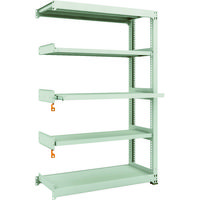 TRUSCO スチールラック M3型中量棚 1200X471XH1800 5段うちスライド2段 連結 M3-6453M2B 1台(1個)（直送品）