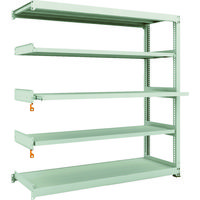 TRUSCO スチールラック M3型中量棚 1800X571XH1800 5段うちスライド2段 連結 M3-6663M2B 1台(1個)（直送品）