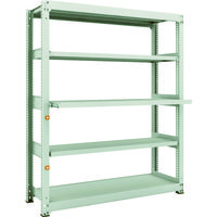 TRUSCO スチールラック M3型中量棚 1500X471XH1800 5段うちスライド2段 単体 M3-6553M2 1台(1個)（直送品）