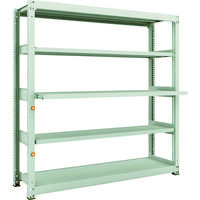 TRUSCO スチールラック M3型中量棚 1500X471XH1800 5段うちスライド2段 単体 M3-6653M2 1台(1個)（直送品）