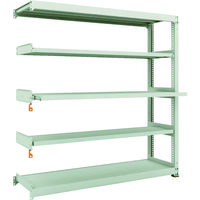 TRUSCO スチールラック M3型中量棚 1800X471XH1800 5段うちスライド2段 連結 M3-6653M2B 1台(1個)（直送品）