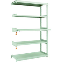 TRUSCO スチールラック M2型軽中量棚1160X450XH1800 5段うちスライド2段 連結 M2-6443M2B 1台(1個)（直送品）