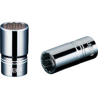 京都機械工具 nepros 6.3sq.セミディープソケット(十二角) 対辺寸法12mm 全長32mm NB2M-12W 1個（直送品）