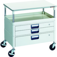 フェニックスワゴン （省音タイプ・1段・2段引出し付・天板あり） 高さ759mm