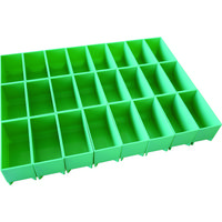 TRUSCO プロ用段積みバッグ STACK BLOCK パーツケース 420X70 Bタイプ SB-PT42B-B 1セット(6個)（直送品）