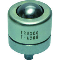 トラスコ中山 TRUSCO ボールキャスター 切削加工品上向用 スチール製ボール T-A20B 1個 123-8815（直送品）
