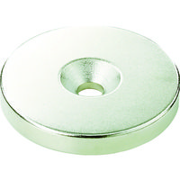 トラスコ中山 TRUSCO ネオジム丸形磁石 皿ねじ穴付 外径25mm×5mm M6 1個入 T25R05-M6 1個 115-6915（直送品）
