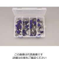 エスコ 8ー 60mm 手締めホースクランプセット(ステンレス製) EA463HB-110 1セット(2組)（直送品）