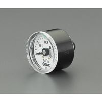 エスコ R1/8”/0ー0.2MPa 圧力計 EA729A-1 1セット(3個)（直送品）
