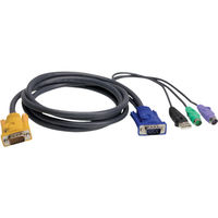 ATEN USB・PS/2コンボKVMケーブル SPHDタイプ 1.8m 2L-5302UP 1本 115-2053（直送品）