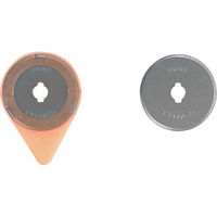 クロバー CLOVER ロータリーカッター替刃 28mm 57-504 1パック(2個) 114-9468（直送品）