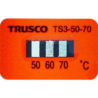 トラスコ中山 TRUSCO 温度シール3点表示不可逆性50°C~70°C(40枚入り) TS3-50-70 1袋(40枚) 114-5419（直送品）