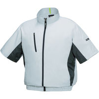XEBEC 【売切廃番】 ポリエステル製スポーツ半袖空調服XE98004ー22ーSS シルバーグレー XE98004-22-SS 1着（直送品）