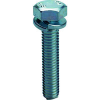 トラスコ中山 TRUSCO ばね座金組込六角ボルト 三価白 M10×20 7本入 Y103-1020 1パック(7本) 115-7343（直送品）