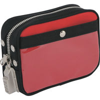 三栄産業 SANEI 帆布メール用ポーチ(SS)SEDー1錠付 赤 PSS-SED-02 1個 114-1921（直送品）