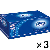 【アウトレット】日本製紙クレシア ティッシュペーパー 保湿 180組 クリネックス ローションティシューエックス 1セット（3パック：1パック×3）